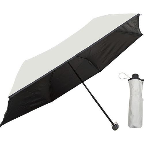 その他 裏黒コーティング 裾パイピング５５ｃｍ晴雨兼用傘 アイボリー