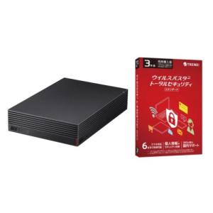 HD-EDS4U3-BE 4TB + ウイルスバスター トータルセキュリティ スタンダード 3年版 同時購入用｜ebest