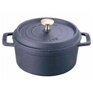 ストウブ(staub) ピコ ココット ラウンド IH対応 両手鍋 10cm　(ブラック)