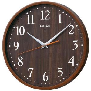 RHYTHM(リズム) 4MY861-006 茶メタリック色光沢仕上 白 電波掛け時計