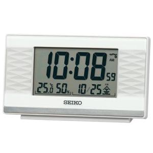 セイコー(SEIKO) SQ791W 電波目覚まし時計 温度・湿度表示付