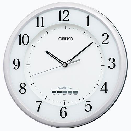 セイコー(SEIKO) ZS255W 白パール塗装 ネクスタイムシリーズ 電波掛け時計