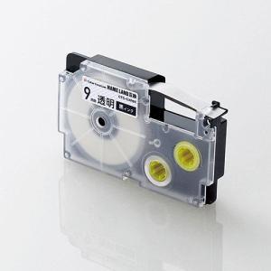 エレコム(ELECOM) CTC-CXR9X カラークリエーション ネームランド互換テープ 透明/黒文字 9mm幅｜ebest