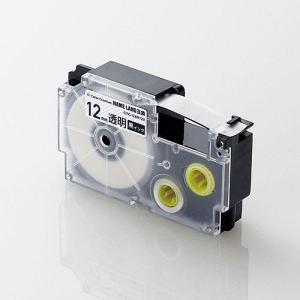 エレコム(ELECOM) CTC-CXR12X カラークリエーション ネームランド互換テープ 透明/黒文字 12mm幅｜ebest
