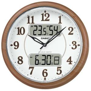 CASIO ITM-900FLJ-5JF(濃茶木調) 電波掛...
