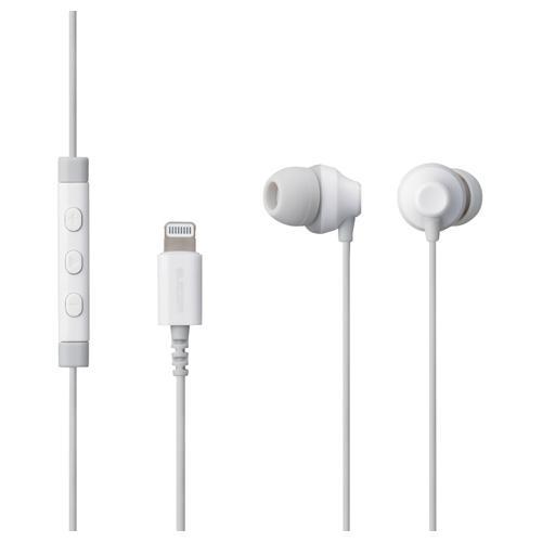エレコム(ELECOM) EHP-LF12CMWH ホワイト Lightning接続ヘッドホンマイク
