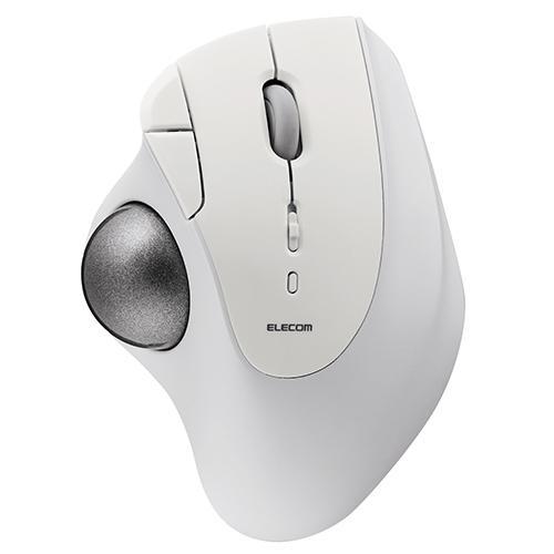 エレコム(ELECOM) M-IT11BR-WH ホワイト トラックボール マウス Bluetoot...