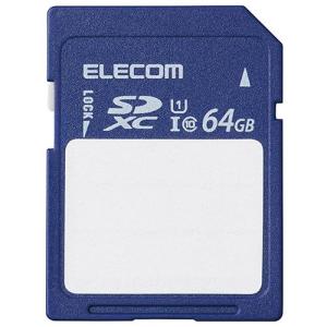 エレコム(ELECOM) MF-FS064GU11C SDカード SDXC 64GB Class10 UHS-I U1 80MB/s ラベル SDカードケース付き｜ebest