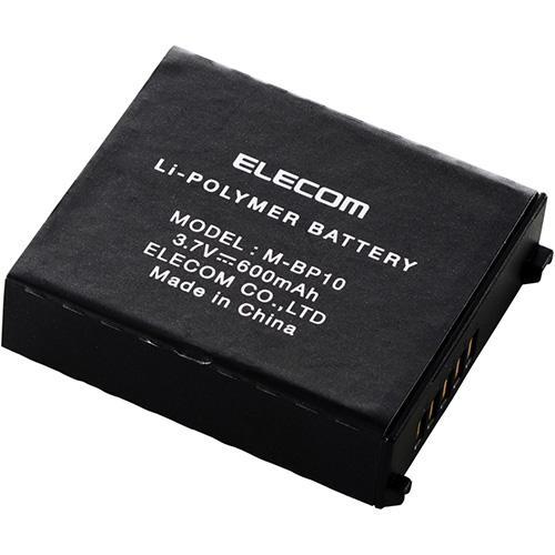 エレコム(ELECOM) M-BP10 ブラック 交換用バッテリー 3.7V 600mAh トラック...