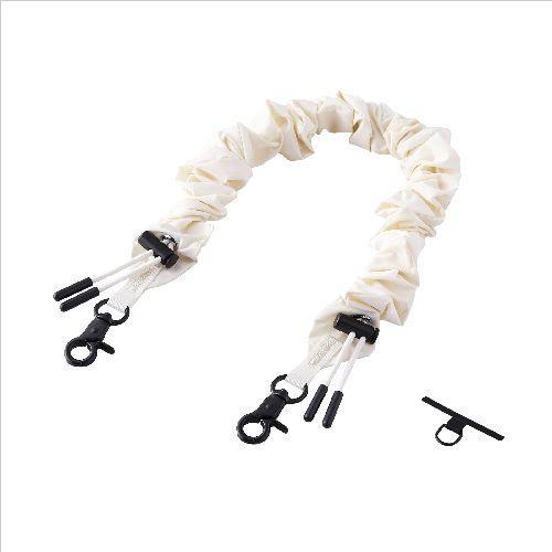 エレコム(ELECOM) P-STHSCOIV アイボリー スマホストラップ シュシュ風デザイン ス...