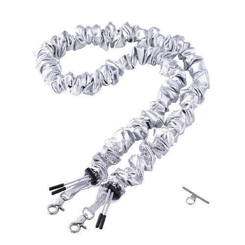 エレコム(ELECOM) P-STSDH1SCOSV シルバー スマホストラップ シュシュ風デザイン...