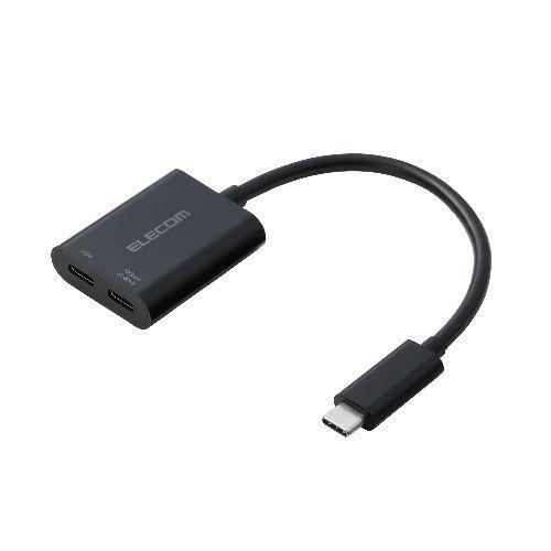エレコム(ELECOM) AD-C2CPD100BK ブラック USB-C 変換アダプタ 100W ...