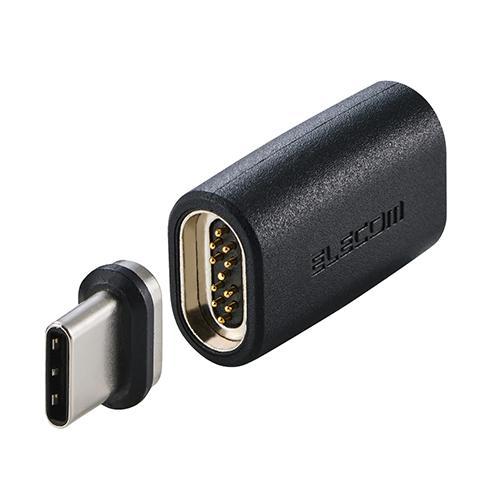 エレコム(ELECOM) MPA-CMAADBK ブラック USB-C マグネット 変換アダプタ 1...