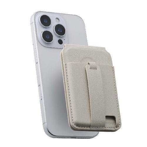 エレコム(ELECOM) AMS-MAGCSBBG ベージュ MagSafe カードケース スタンド...