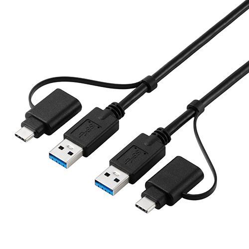 エレコム(ELECOM) UC-TV8BK ブラック データ移行ケーブル USBリンクケーブル 1....
