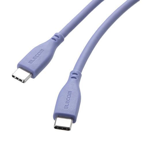 エレコム(ELECOM) MS-CC5PSS20PU バイオレット USB-C ケーブル PD100...