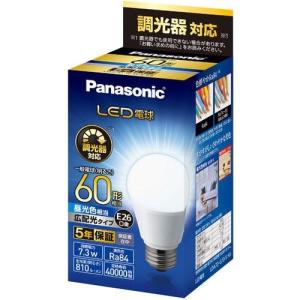 Panasonic パナソニック LED電球 調光 60W形 E26 電球色 Panasonic パナソニック LED電球 調光 60W形 E26 電球色