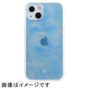 グルマンディーズ IIIIfit Clear Premium iPhone13対応ケース 水面 IFT-92SMN ライトブルー
