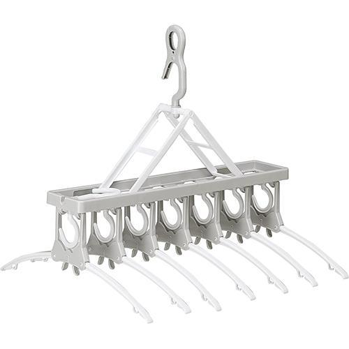 ツウィンモール BE-04G グレー 洗濯用品 BEILU 7連ガー