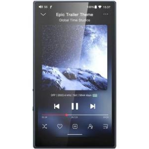 ★美品★Fiio M21 ダークブルー➕別売り純正ケース（未開封・ダークブルー） FiiO FIIO SK-M21 Dark Blue 専用レザーケース M21専用 レザー