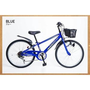 マウンテンバイク 子供用自転車 シマノ製6段変速 24インチ 21テクノロジー(21Technology) KD246(ブルー)