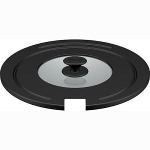 サーモス(THERMOS) KLE-001-BK(ブラック) 取っ手のとれるフライパン専用フタ 26cm/28cm対応