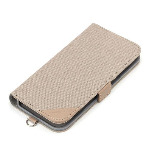 PGA PG-24AFP10BE キャンバス/ベージュ iPhone16用 フリップカバー