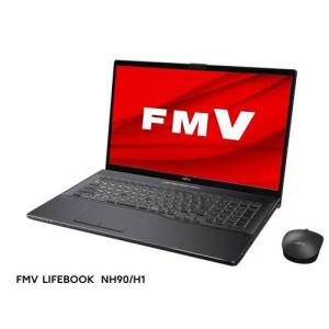富士通(FUJITSU) FMVN90H1B LIFEBOOK NH 17.3型 Core i7/16GB/512GB/Office ブライトブラック｜ebest