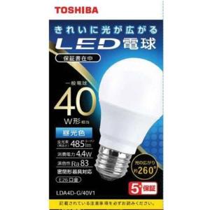 東芝(TOSHIBA) LDA4D-G/40V1 LED電球(昼光色) E26口金 40W形相当 485lm｜ebest