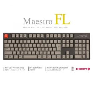 ARCHISS AS-KBM08/SRGBA 静音赤軸 ARCHISS MaestroFL メカニカル フルキーボード 日本語JIS配列