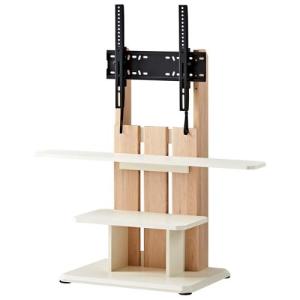 朝日木材加工 WS-B840-DB ダークブラウン木目&ブラック 壁寄せテレビ