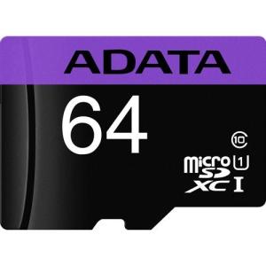 ADATA Technology AUSDX64GUICL10-RA1 マイクロSDメモリーカード MicroSDHC/XC UHS-I CLASS10 64G｜ebest