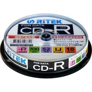 ライテック CD-R700EXWP.10RT C データ用 CD-R 700MB 一回記録 プリンタブル 52倍速 10枚｜ebest