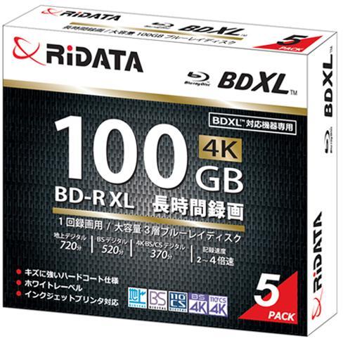 ライテック BD-R520PW4X.5P SC A 1回録画用 BD-R ブルーレイディスク XL ...