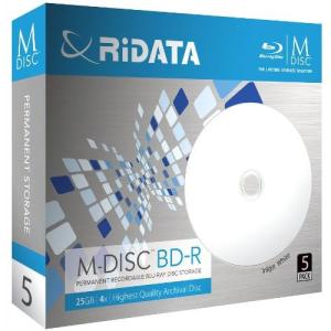 ライテック M-BDR25GB.PW5P データ用 BD-R 25GB 一回(追記) 記録 プリンタブル 4倍速 5枚｜ebest