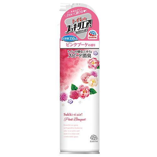 アース製薬 トイレのスッキーリエア！Sukki-ri air! ピンクブーケの香り 350ml