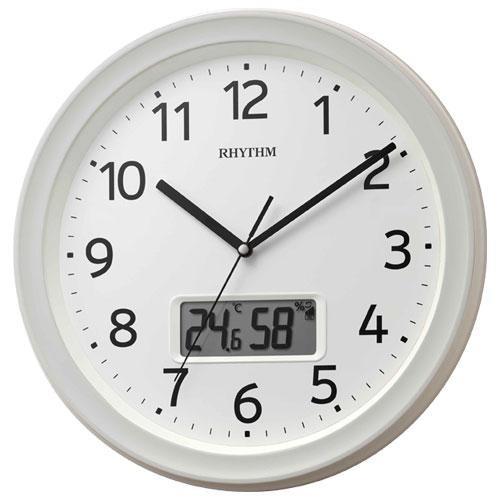 RHYTHM リズム 8FYA02SR03 フィットウェーブリブA02 電波掛け時計 8FYA02S...