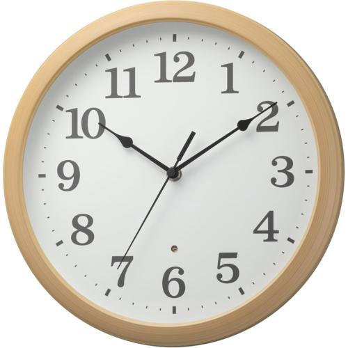 RHYTHM(リズム) 8MGA41ND06 ブラウン クオーツ掛け時計 連続秒針 見やすいフォント...