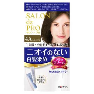 ダリヤ サロンドプロ 無香料ヘアカラー 早染めクリーム 4A アッシュブラウン｜ebest