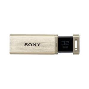 ソニー(SONY) USM32GQX N(ゴールド) USB3.0接続 ノックスライド式USBメモリ...