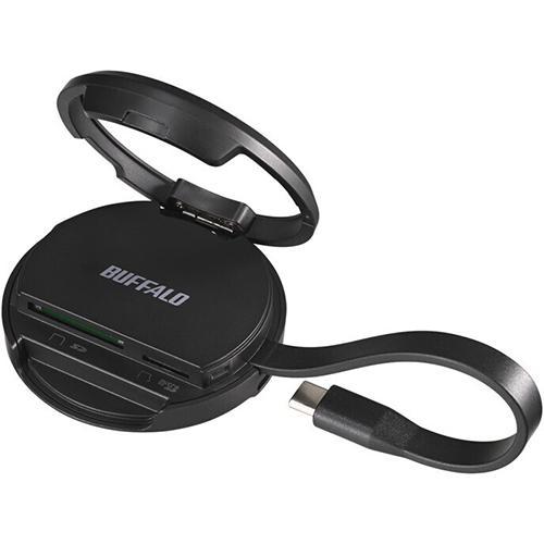 バッファロー(BUFFALO) BSCR520MGBK ブラック MagSafe対応 カードリーダー