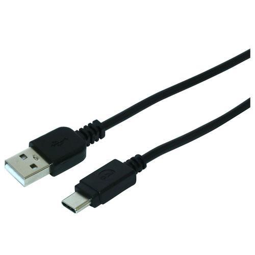 ミヨシ SCC-SF10/BK(ブラック) 発熱感知センサー搭載 USB Type-Cケーブル 1m