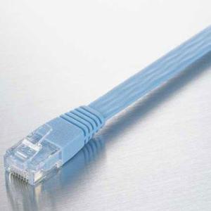 エレコム(ELECOM) LD-CTFS/BU50 ブルー スーパーフラットLANケーブル 50m