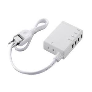 エレコム(ELECOM) MOT-U06-2144WH ホワイト モバイルUSBタップ 延長コード ...