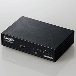 エレコム(ELECOM) EHC-G05MN2-HJB(ブラック) 1000BASE-T対応 スイッチングハブ 5ポート｜ebest