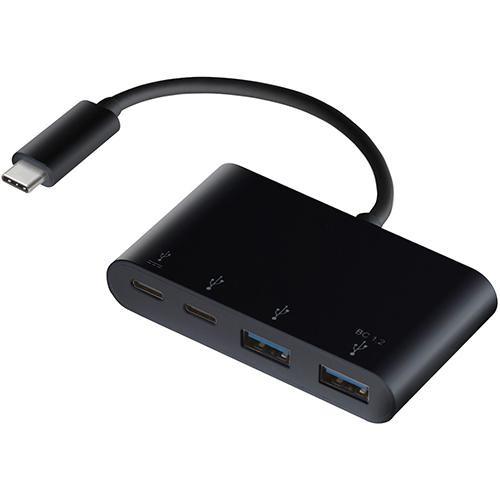 エレコム(ELECOM) U3HC-A424P10BK(ブラック) USB Type-Cコネクタ搭載...