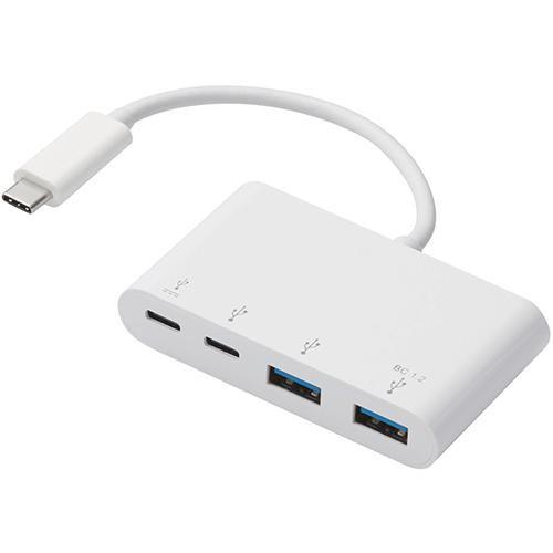 エレコム(ELECOM) U3HC-A424P10WH(ホワイト) USB Type-Cコネクタ搭載...