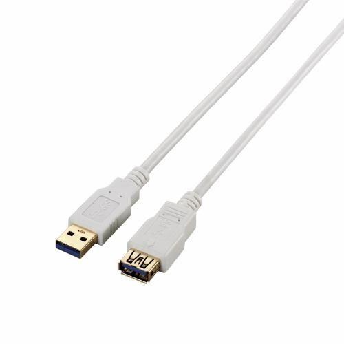 エレコム(ELECOM) USB3-E20WH ホワイト USB3.0延長ケーブル A-A 2m