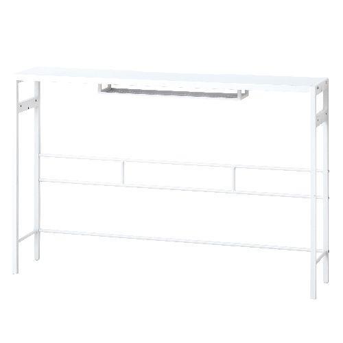 クロシオ 【組立式】23417 デュアルモニターテーブル ホワイト