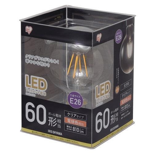 アイリスオーヤマ(Iris Ohyama) LDG7L-G-FC LEDフィラメント電球(電球色) ...